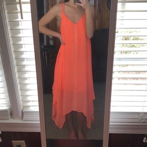 Coral Orange Sun Dress